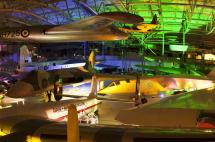 The airspace hangar at IWM Duxford, Cambridge.