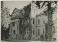 Vines grown up the front of Cranford Hall, the first building on the campus of the State Normal School now the University of Northern Colorado. Courtesy Weld County Images Collection. 1983.48.0013.12