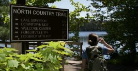 North Country Trail sign