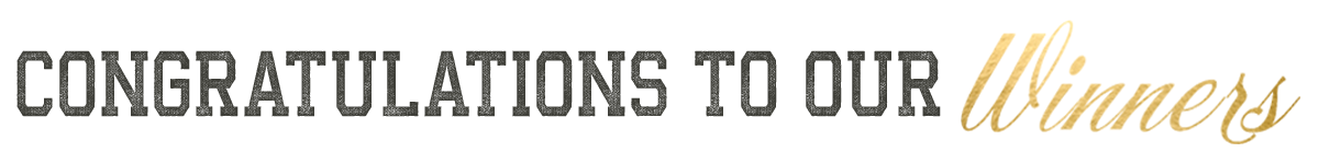 Congratulations to Our Winners - HOF Text
