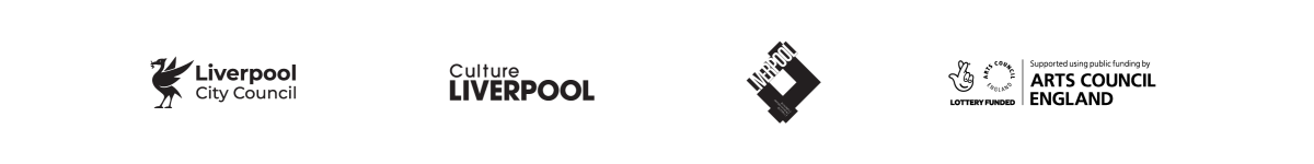 Four logos in a row for Liverpool City Council. Culture Liverpool, Liverpool Business Improvement District and Arts Council England.