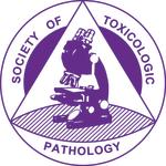 purple and white circular logo with the words Society of Toxicologic Pathology and a triangle within the circle. There is a microscope within the triangle