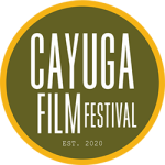 Cayuga Film Festival Round Logo, green and orange