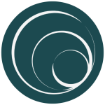a blue spiral