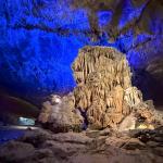 picture from inside Woodward Cave featuring a Giant Formation