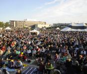 Crowd at The Forks for Folklorama