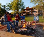 Family Time Around the Fire Pit at Elkhorn Resort