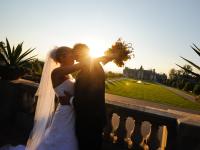Wedding at the Biltmore with a sunflare