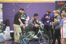 Bike-Powered Smoothie Station