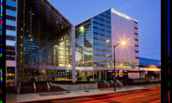 DoubleTree Hotel at night