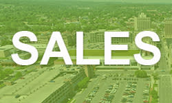 "Sales" on Green Background