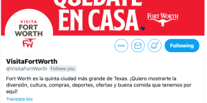 Visita Fort Worth Twitter
