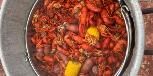 Crawfish in pot