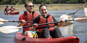 New Forest Activities Card Offer Couple Kayak River