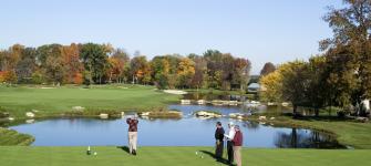 Golfers Teeing Off