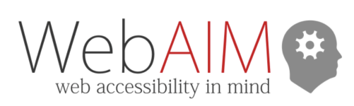 Link: WebAIM Web Accessibility in Mind
