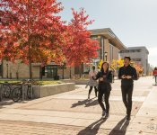 Jogging in Fall