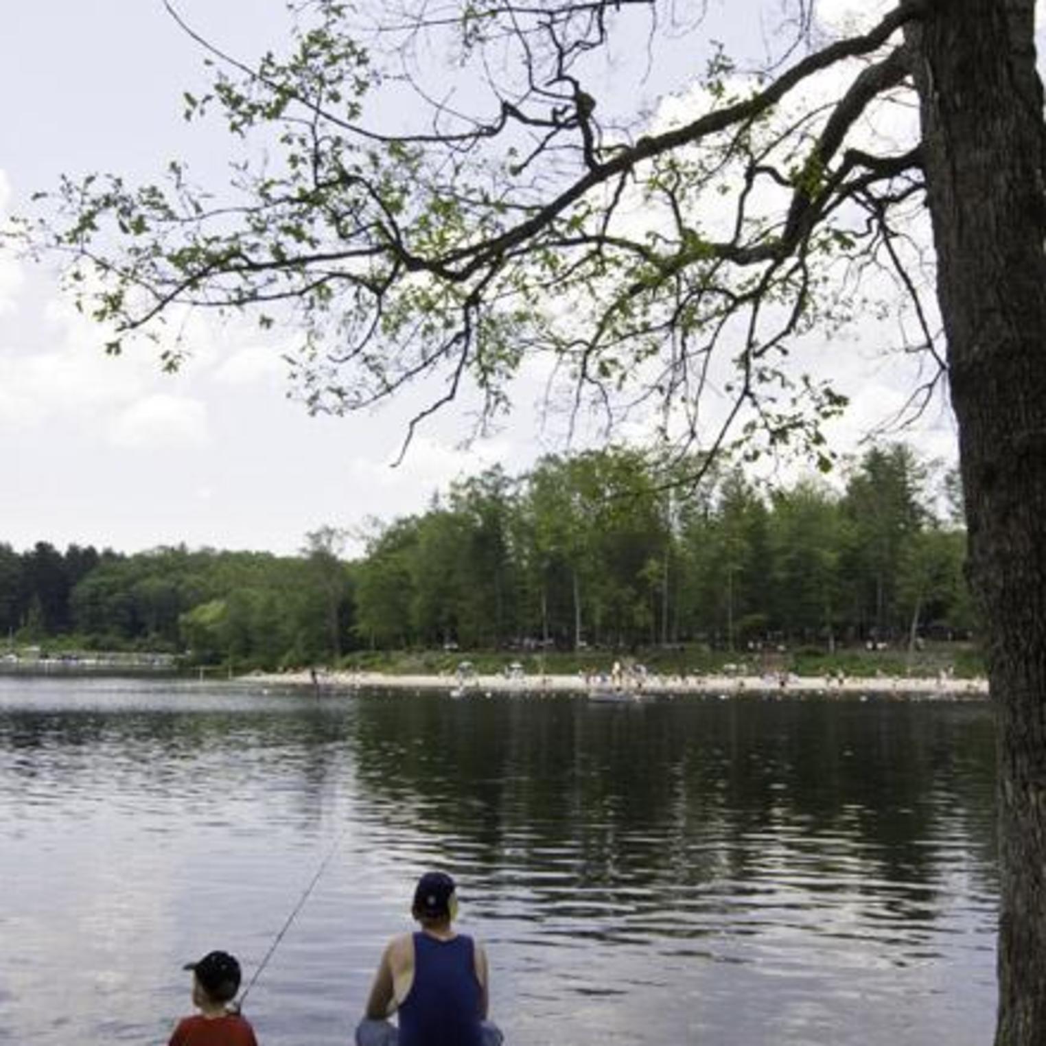 Fishing at Laurel Lake