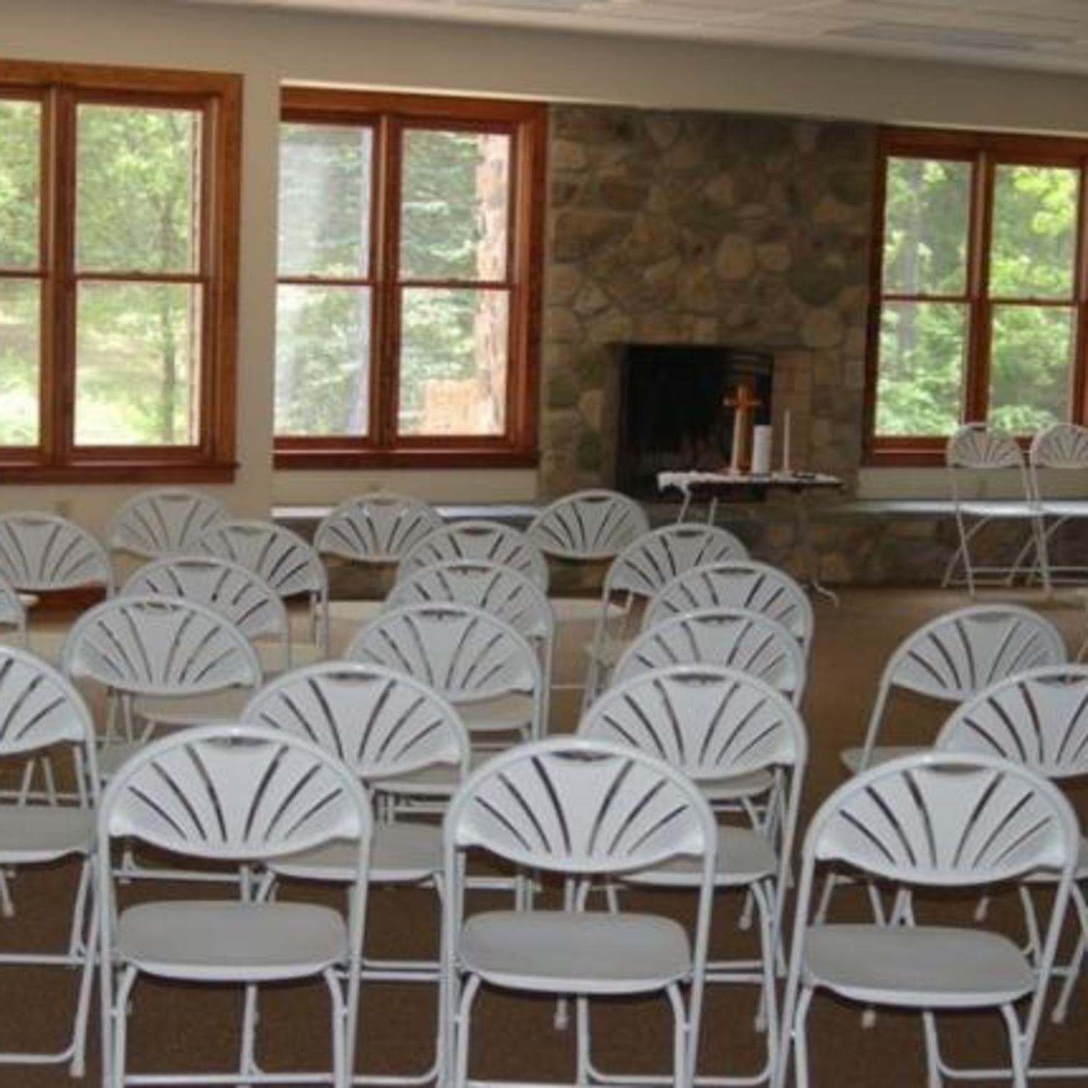 Theater or Wedding set up at Mount Asbury Retreat Center
