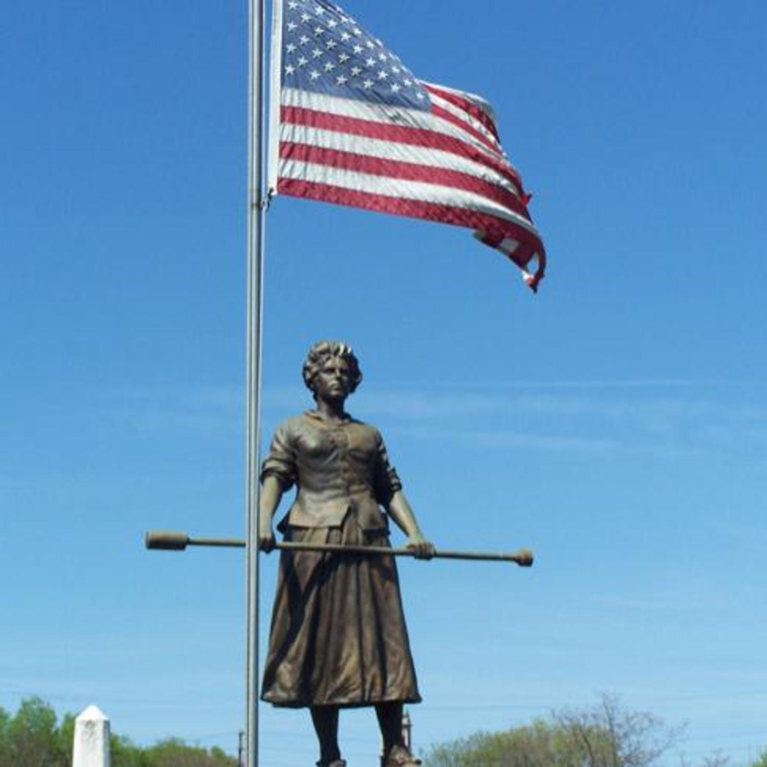 Molly Pitcher Statue at the Old Public Graveyard
