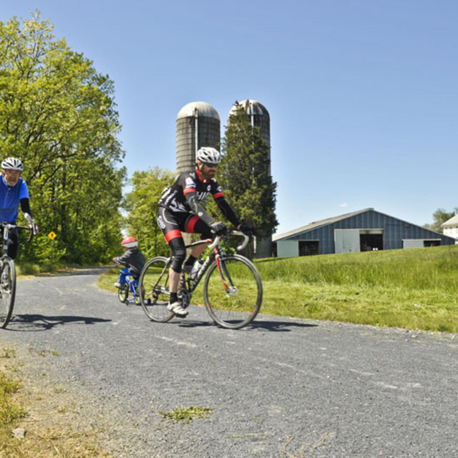 Biking on the Cumberland Valley Rail Trail