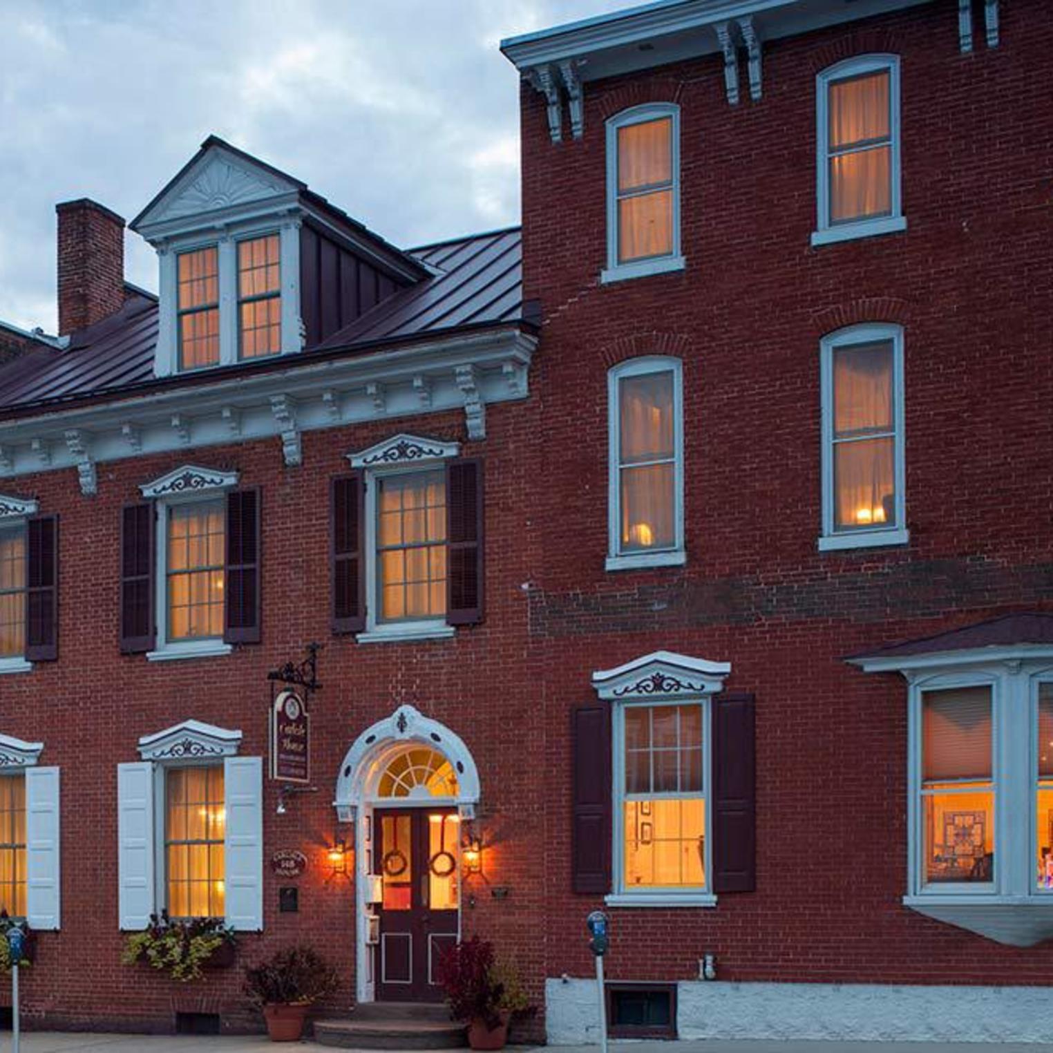 Carlisle House Exterior at Night