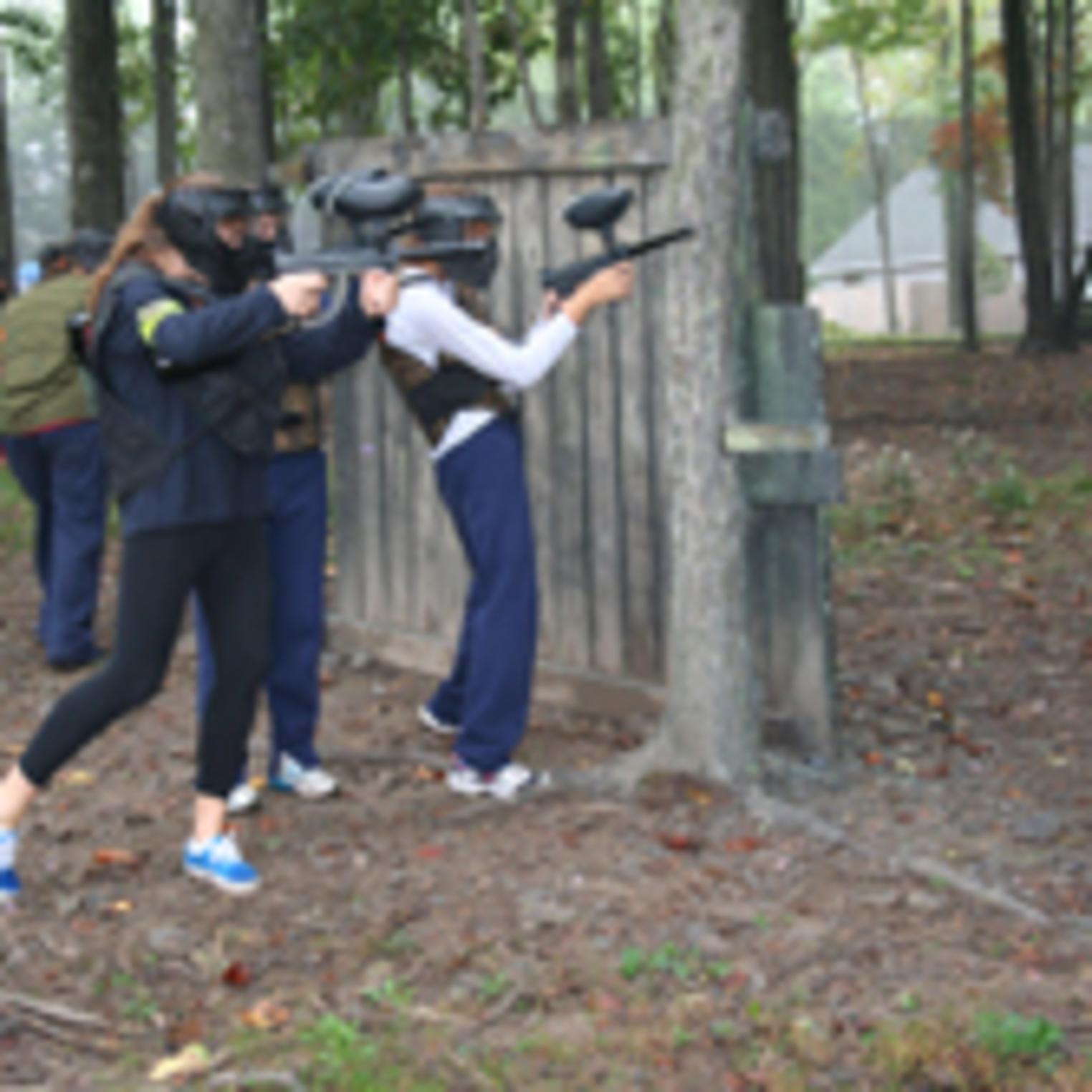 Girls play Paintball too in Central PA at Roundtop Mountain Resort