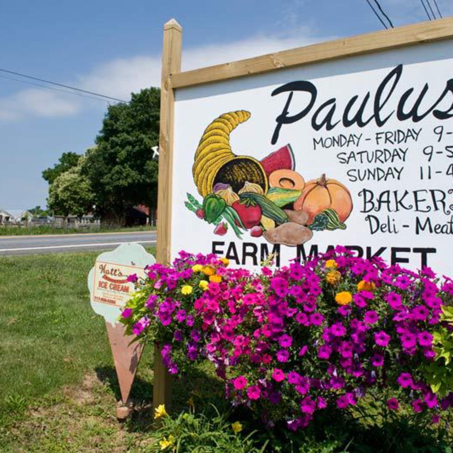 Paulus Farm Market Sign