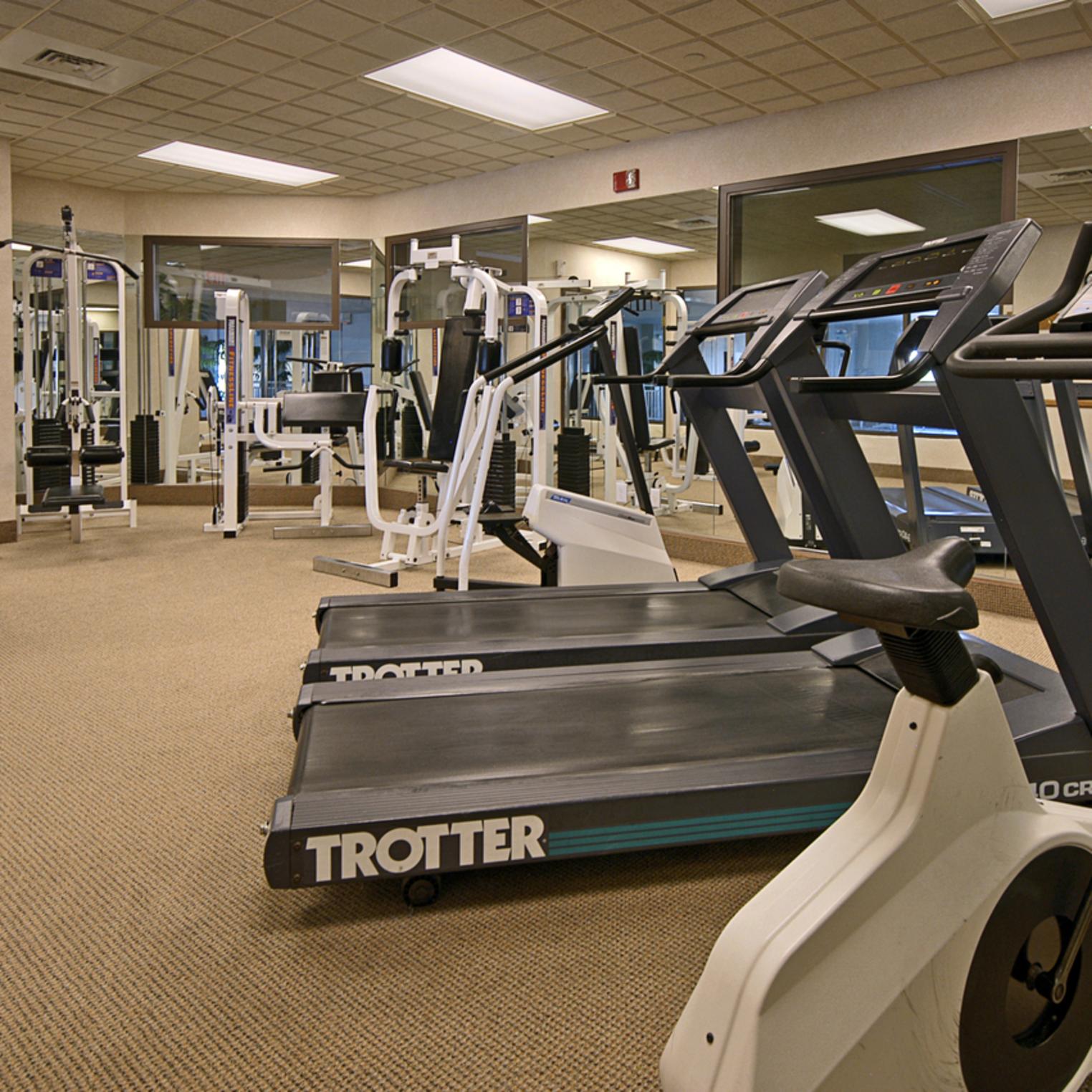 Stay on track with your exercise routine with our modern fitness center.