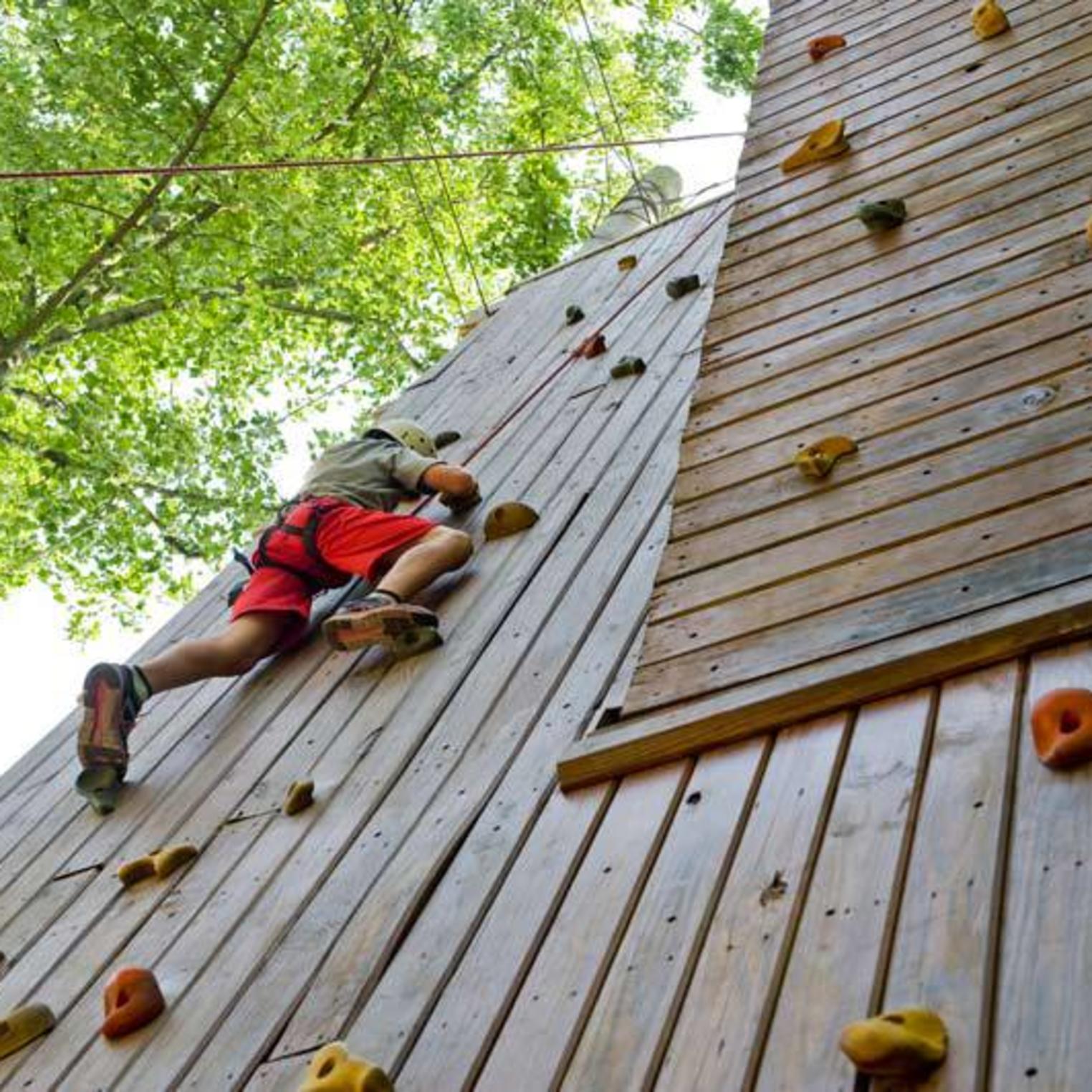 Climbing Wall at Roundtop Resort