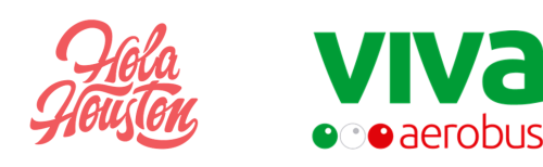 HolaHouston and Viva Aerobus logos