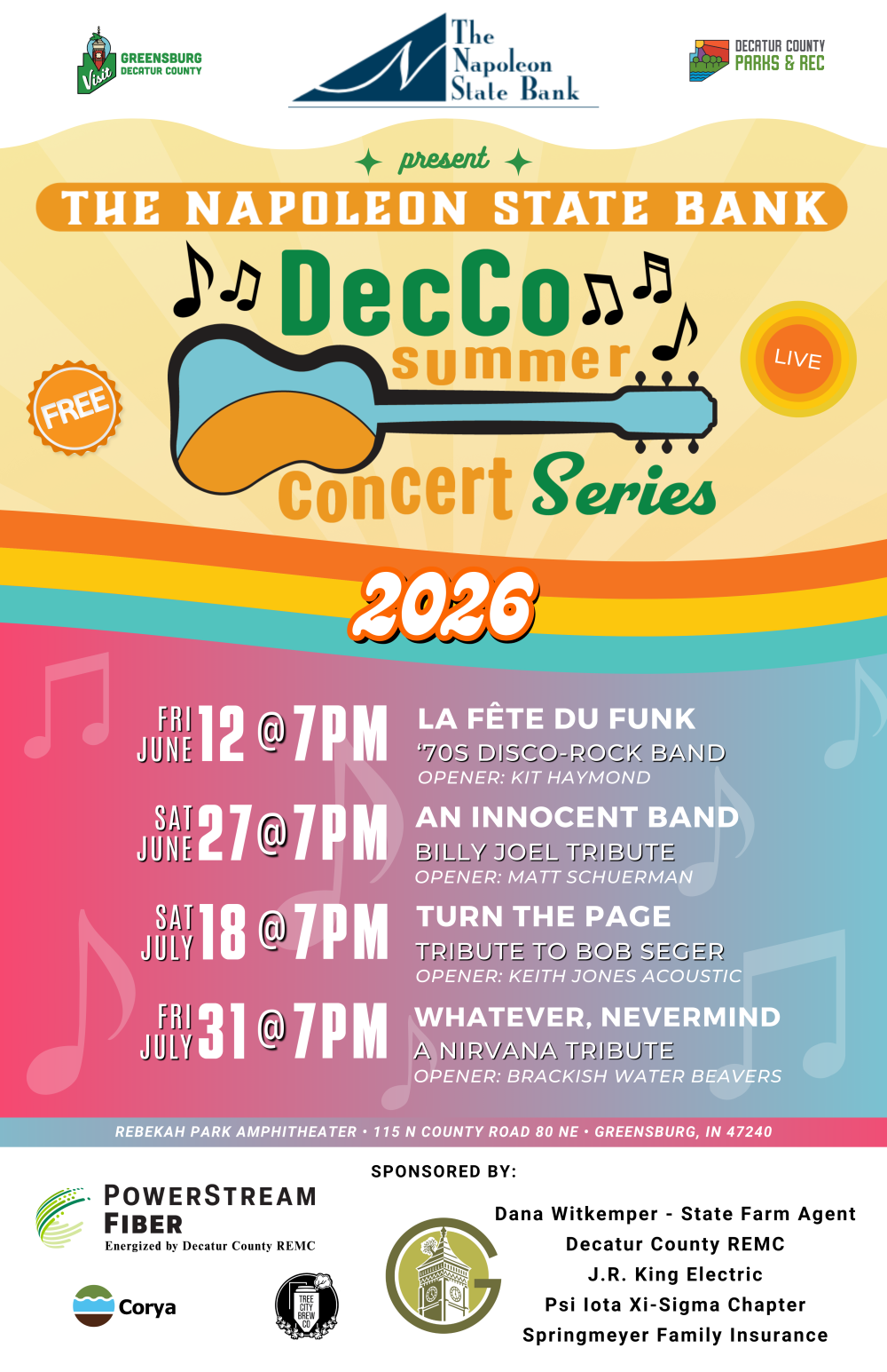 2026 Concert Series Poster