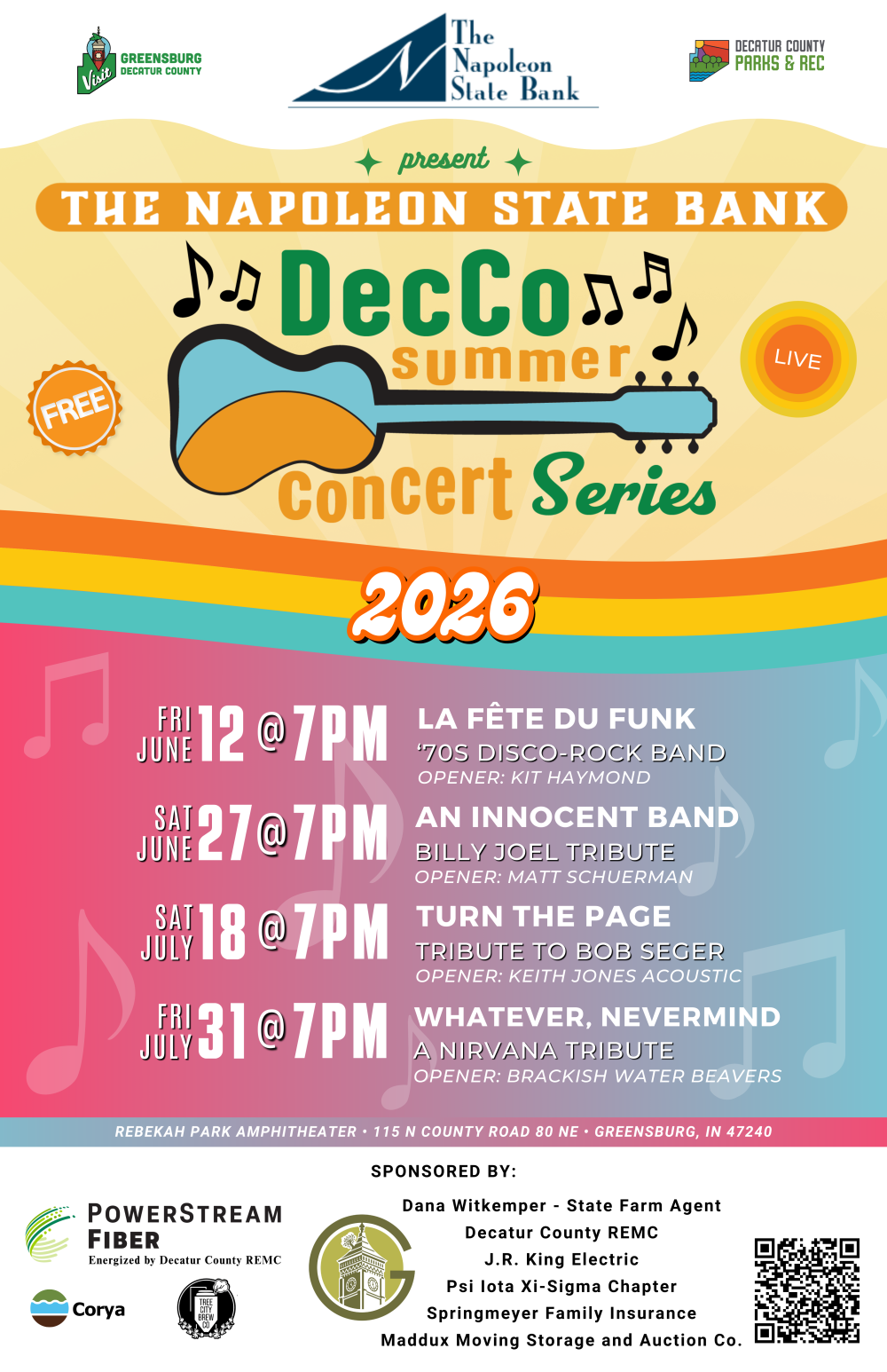 2026 Concert Series Poster