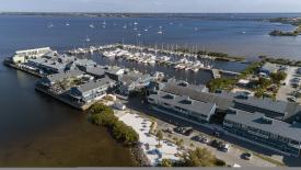 Aerial view of Fishermen's Village in Punta Gorda, Florida