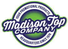 Madison Top Company logo with the slogan - Your Promotional Products Headquarters since 1974