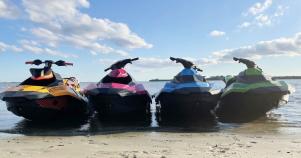 Jet Skis on Port Charlotte Beach Park Beach