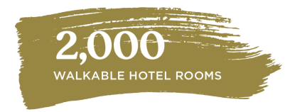 2000+ Walkable Hotel Rooms