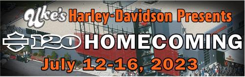 Uke’s Harley-Davidson 120th Homecoming Event graphic