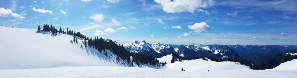 Snowshoeing at Paradise at Mount Rainier