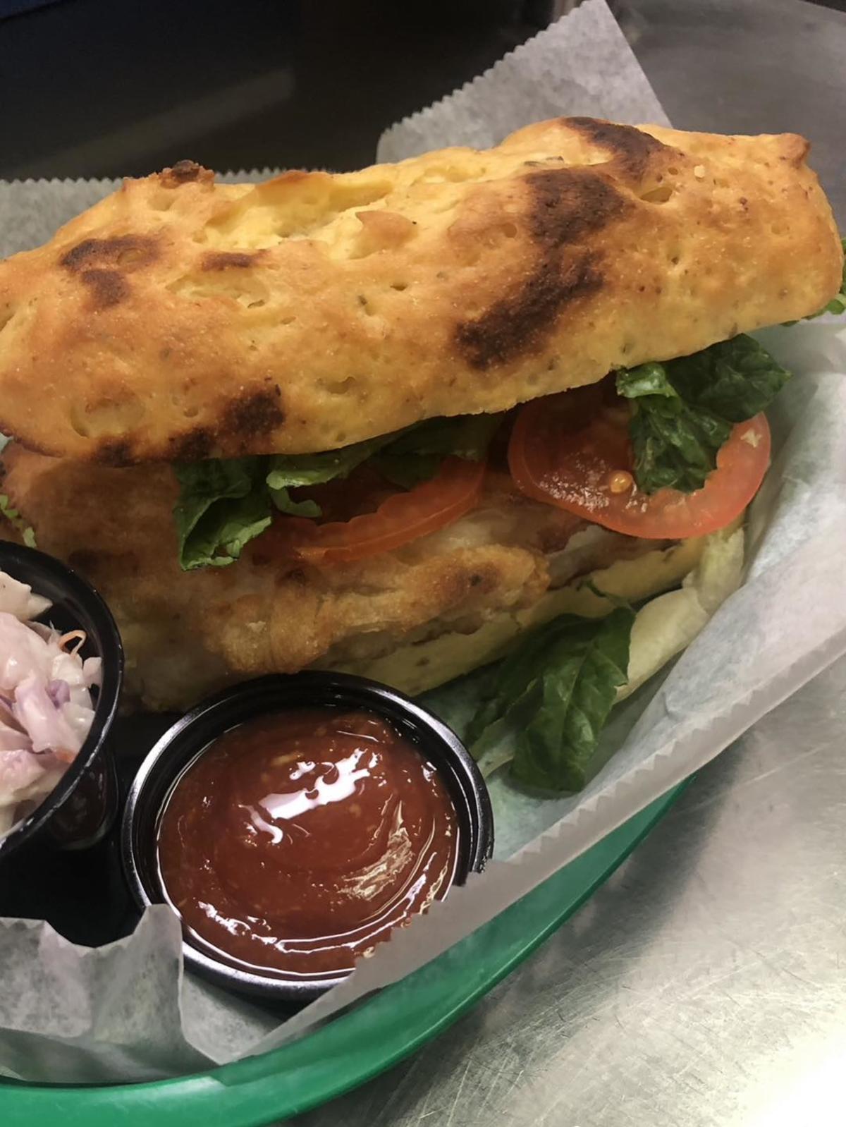 A gluten-free fish sandwich is a popular option for Lent at Little E's Pizzeria in Greensburg.
