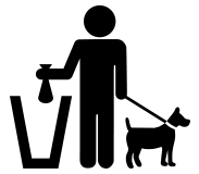 pet waste disposal icon