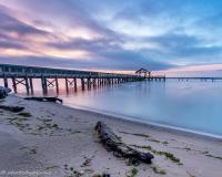 Leesylvania State Park Fishing pier at dusk