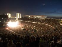 Crowd in Ohio Stadium during Buckeye Country Superfest