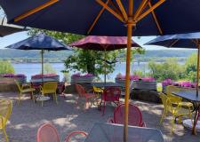 Picture of the river views from the patio at Skeeters BBQ