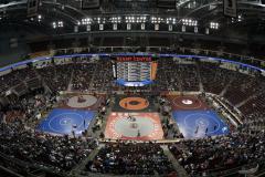 Wrestling Tournament held at GIANT Center in Hershey, Pennsylvania. The GIANT Center is a multipurpose venue beside Hersheypark, Hershey's Chocolate World, and more attractions.