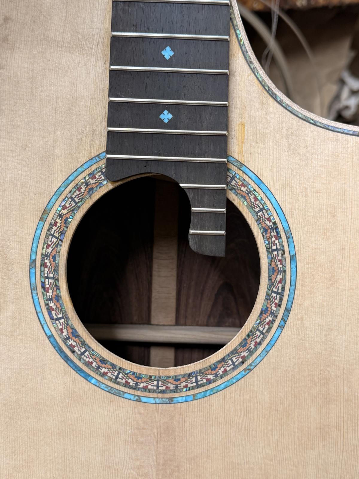 A close-up of the Santuario rosettes.