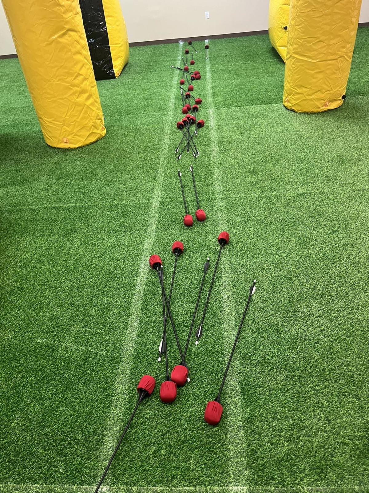 An image of some of the arrows used at Zahr Archery.