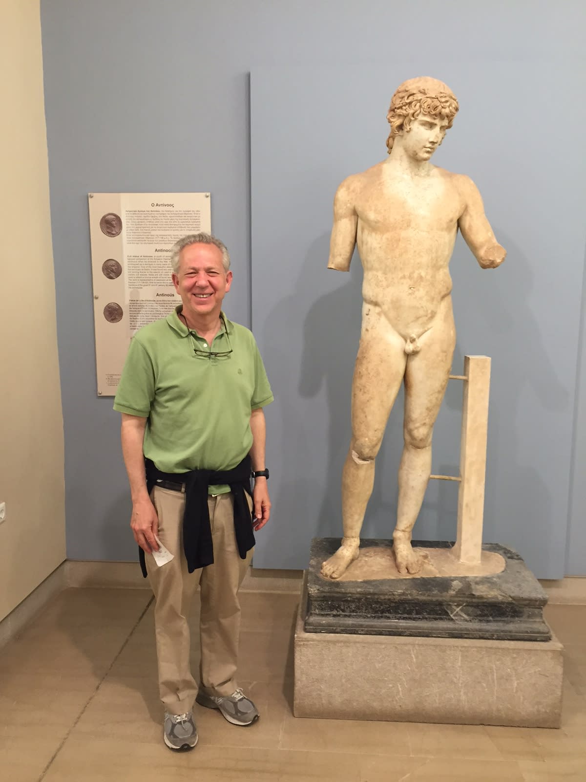 Greece - Author with Antinous