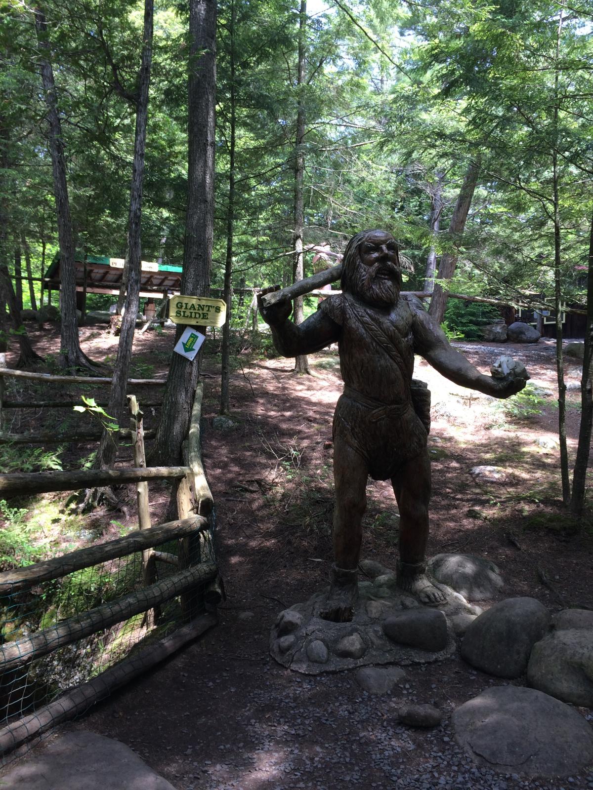 the Giant at Natural Stone Bridge & Caves