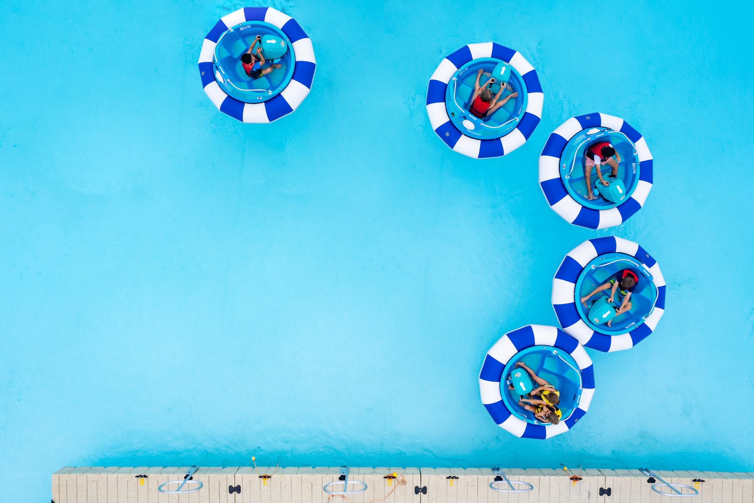 Bumper Boats at Epperson Lagoon